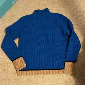 Ann Taylor Blue and Tan Sweater